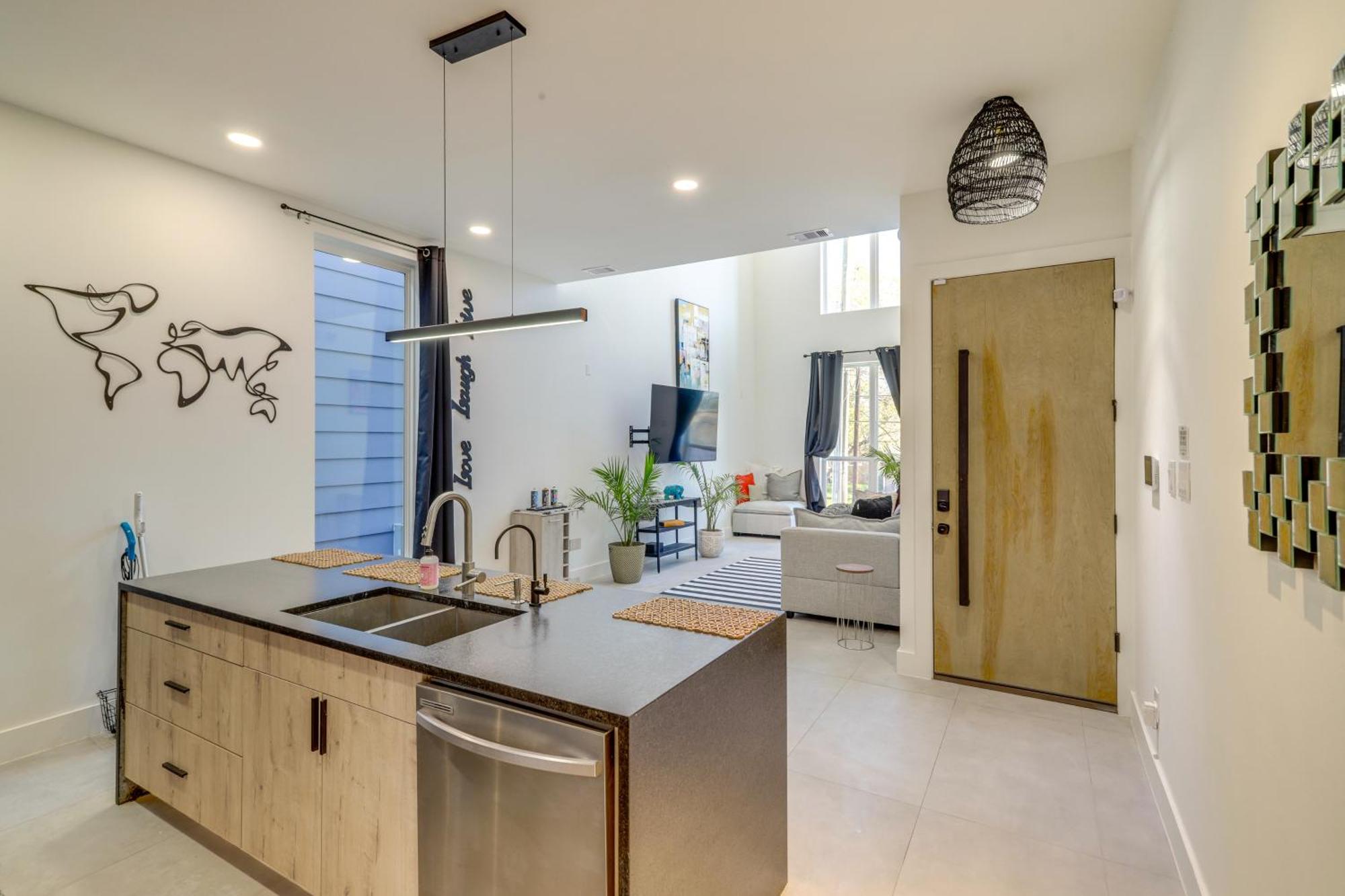 3 Mi To Dtwn Modern Townhome With Yard In Х'юстон Екстер'єр фото